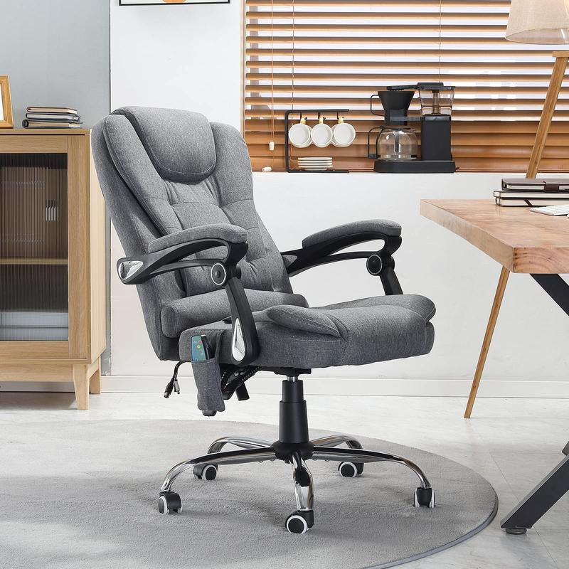 [Tiktokshopblackfriday]Aecojoy Ergonomic Reclining Office Chair with Massage & Footrest High Back Swivel Gaming Chair Adjustable Reclining Feature & Seat Height Flexibility Premium Materials
