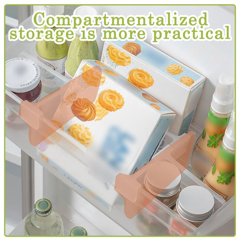 A Practical Organizer for 16-Count Refrigerator Drawer Separators, Storage Container Separators, Pantry Rooms and Shelf Units
