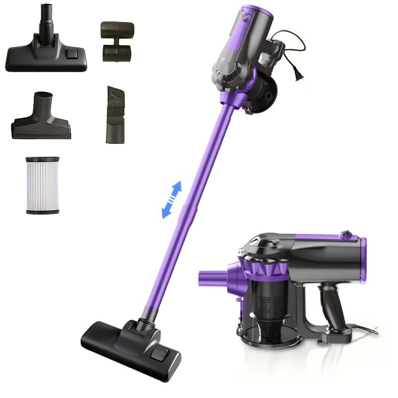 600W Powerful Motor with 18KPA Suction! Suitable for 110V Voltage, This Corded Vacuum Cleaner Quickly Sucks up Dust from Crevices, Ensuring a Deep Clean without Leaving Any Traces.
